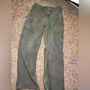 Green Carhartt pants